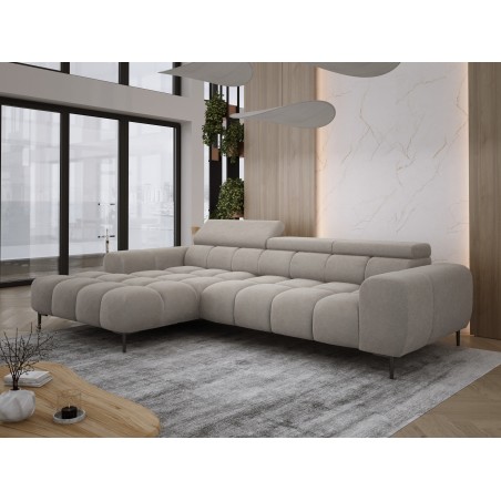 Narożnik PLAZA MINI wolnostojący Lewostronny w tkaninie Promocyjnej APHRODITE 04 WERSAL