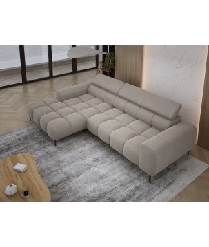 Narożnik PLAZA MINI wolnostojący Lewostronny w tkaninie Promocyjnej APHRODITE 04 WERSAL