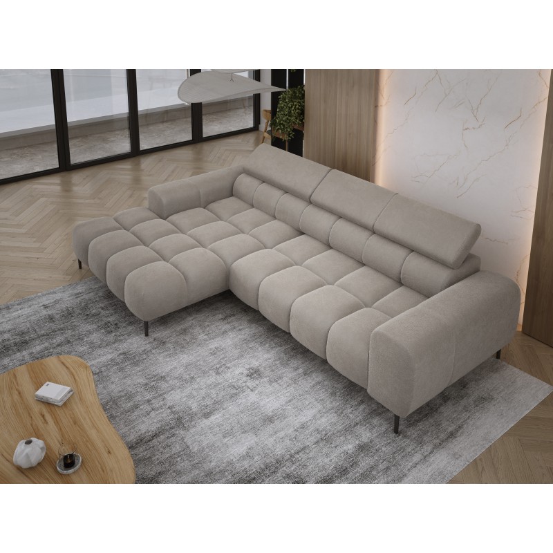 Narożnik PLAZA MINI wolnostojący Lewostronny w tkaninie Promocyjnej APHRODITE 04 WERSAL