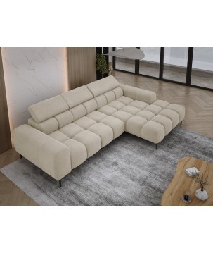 Narożnik PLAZA MINI wolnostojący Prawostronny w tkaninie CLOUD 03 WERSAL