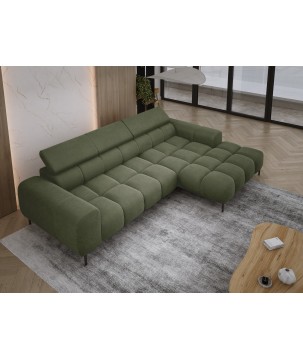 Narożnik PLAZA MINI wolnostojący Prawostronny w tkaninie Promocyjnej APHRODITE 12 WERSAL