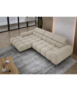 Narożnik PLAZA MINI wolnostojący Lewostronny w tkaninie CLOUD 03 WERSAL