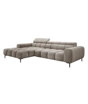 Narożnik PLAZA MINI wolnostojący Lewostronny w tkaninie EDEN 04 WERSAL