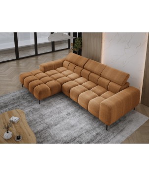 Narożnik PLAZA MINI wolnostojący Lewostronny w tkaninie EDEN 10 WERSAL