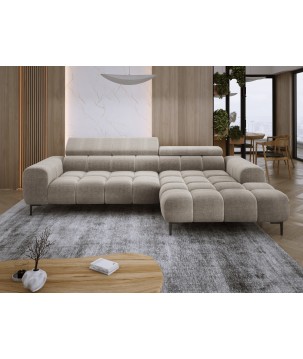Narożnik PLAZA MINI wolnostojący Prawostronny w tkaninie EDEN 04 WERSAL
