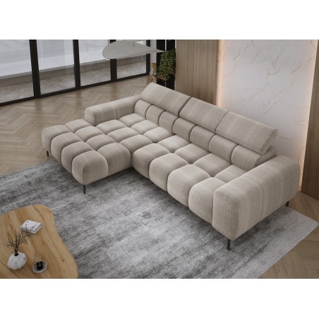 Narożnik PLAZA MINI wolnostojący Lewostronny w tkaninie EDEN 04 WERSAL