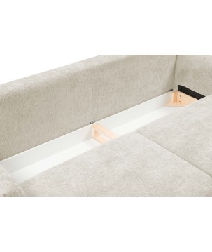 Sofa ADEL z funkcja spania i pojemnikiem ECRU OVER THE HORIZON 03