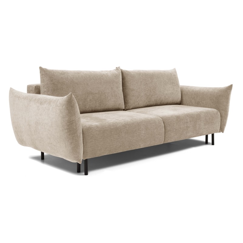 Sofa ADEL z funkcja spania i pojemnikiem BEŻOWY OVER THE HORIZON 08
