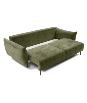 Sofa ADEL z funkcja spania i pojemnikiem OLIWKOWY OVER THE HORIZON 38
