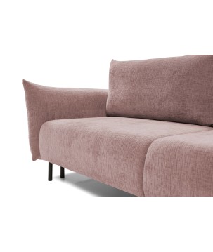 Sofa ADEL z funkcja spania i pojemnikiem BRUDNY RÓŻ OVER THE HORIZON 64
