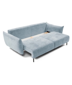 Sofa ADEL z funkcja spania i pojemnikiem BŁĘKITNY OVER THE HORIZON 70