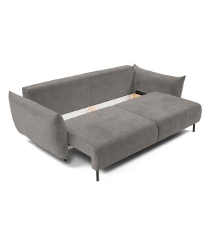 Sofa ADEL z funkcja spania i pojemnikiem JASNY GRAFIT OVER THE HORIZON 90