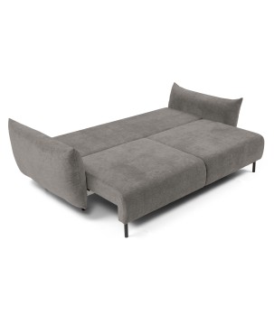 Sofa ADEL z funkcja spania i pojemnikiem JASNY GRAFIT OVER THE HORIZON 90