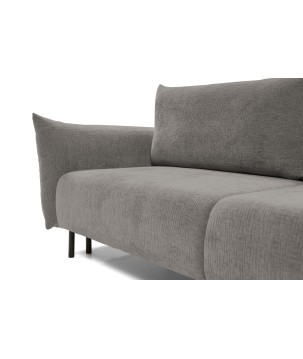 Sofa ADEL z funkcja spania i pojemnikiem JASNY GRAFIT OVER THE HORIZON 90