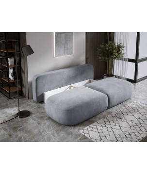 Sofa BABU z funkcja spania i pojemnikiem POPIELATY CLOUD 82