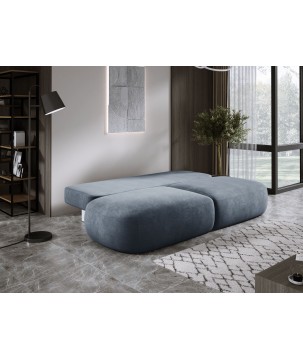 Sofa BABU z funkcja spania i pojemnikiem CIEMNY SZARY CLOUD 97