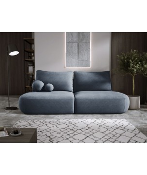 Sofa BABU z funkcja spania i pojemnikiem CIEMNY SZARY CLOUD 97