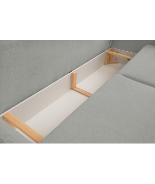 Sofa LOOP z funkcja spania i pojemnikiem SZARY RAVEN 06