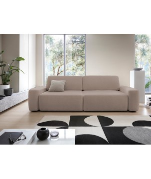 Sofa BOULI z funkcja spania i pojemnikiem CAPPUCINO RAVEN 34