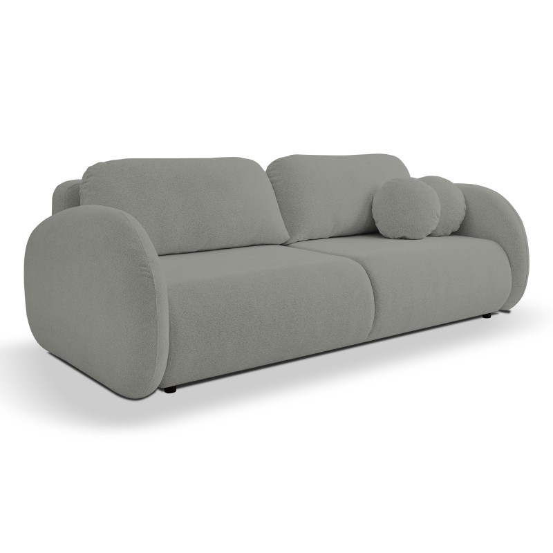 Sofa LOOP z funkcja spania i pojemnikiem CIEMNY SZARY RAVEN 07