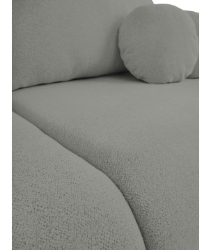 Sofa LOOP z funkcja spania i pojemnikiem CIEMNY SZARY RAVEN 07