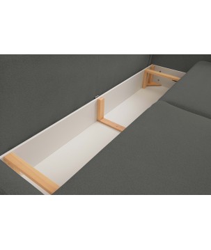 Sofa LOOP z funkcja spania i pojemnikiem GRAFIT RAVEN 13