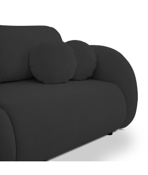 Sofa LOOP z funkcja spania i pojemnikiem CZARNY RAVEN 18
