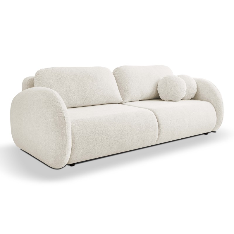 Sofa LOOP z funkcja spania i pojemnikiem BIAŁY RAVEN 21