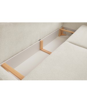 Sofa LOOP z funkcja spania i pojemnikiem BIAŁY RAVEN 21