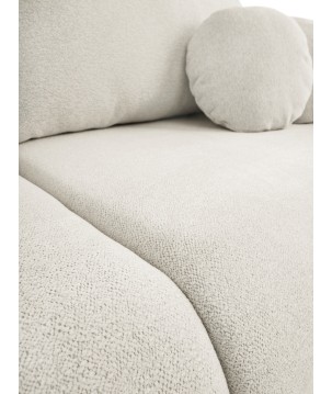 Sofa LOOP z funkcja spania i pojemnikiem BRUDNA BIEL RAVEN 22