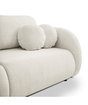 Sofa LOOP z funkcja spania i pojemnikiem BRUDNA BIEL RAVEN 22