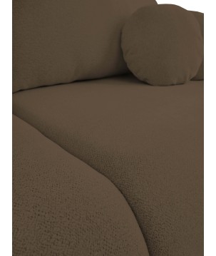 Sofa LOOP z funkcja spania i pojemnikiem BRĄZOWY RAVEN 45