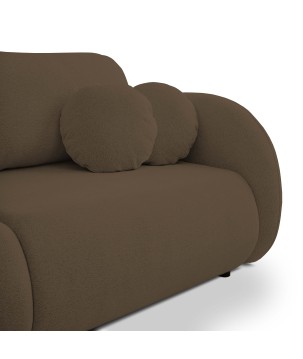 Sofa LOOP z funkcja spania i pojemnikiem BRĄZOWY RAVEN 45