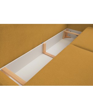 Sofa LOOP z funkcja spania i pojemnikiem ZŁOTY RAVEN 66