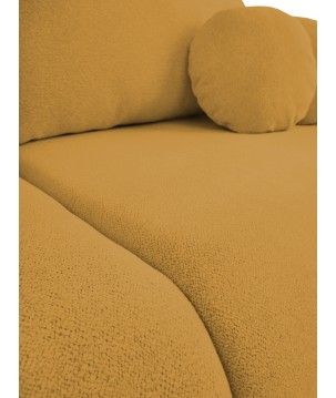 Sofa LOOP z funkcja spania i pojemnikiem ZŁOTY RAVEN 66