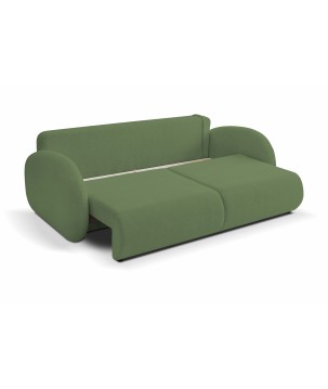 Sofa LOOP z funkcja spania i pojemnikiem ZIELONY RAVEN 77