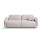 Sofa LOOP z funkcja spania i pojemnikiem PUDROWY RÓŻ RAVEN 91