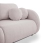 Sofa LOOP z funkcja spania i pojemnikiem PUDROWY RÓŻ RAVEN 91