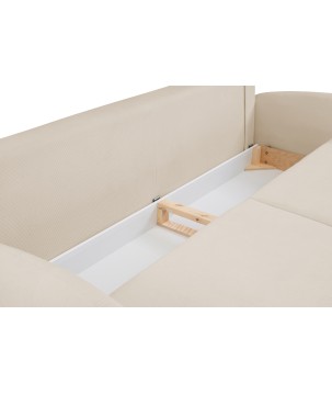 Sofa SOFT z funkcja spania i pojemnikiem BEŻOWY RUN AGAIN 06