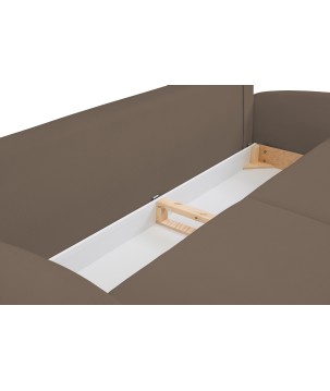 Sofa SOFT z funkcja spania i pojemnikiem CAPPUCINO RUN AGAIN 18