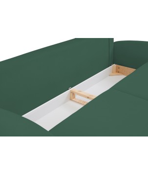 Sofa SOFT z funkcja spania i pojemnikiem ZIELONY RUN AGAIN 36