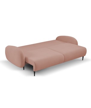 Sofa SOFT z funkcja spania i pojemnikiem PUDROWY RÓŻ RUN AGAIN 61