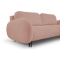 Sofa SOFT z funkcja spania i pojemnikiem PUDROWY RÓŻ RUN AGAIN 61