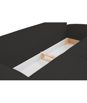 Sofa SOFT z funkcja spania i pojemnikiem CZARNY RUN AGAIN 99