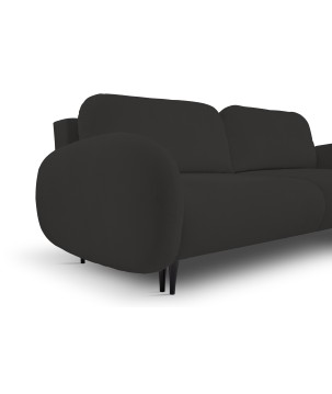Sofa SOFT z funkcja spania i pojemnikiem CZARNY RUN AGAIN 99