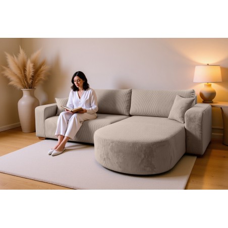 Narożnik BIS XL Prawostronny z funkcją spania POSO 02 DomoHome