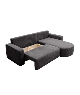 Narożnik BIS XL Prawostronny z funkcją spania POSO 22 DomoHome