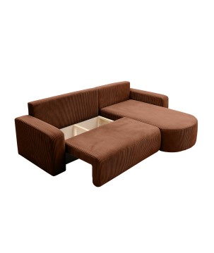 Narożnik BIS XL Prawostronny z funkcją spania POSO 39 DomoHome