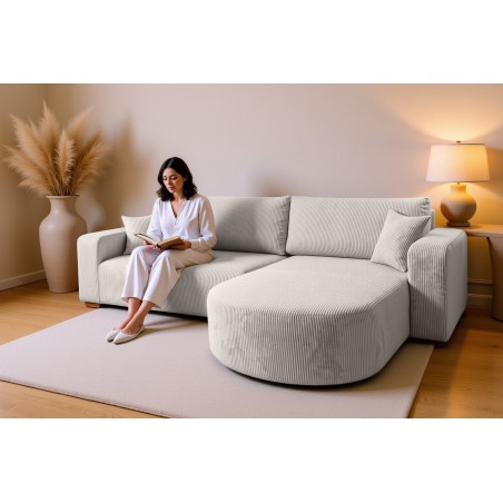 Narożnik BIS XL Prawostronny z funkcją spania POSO 100 DomoHome