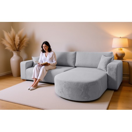 Narożnik BIS XL Prawostronny z funkcją spania POSO 110 DomoHome